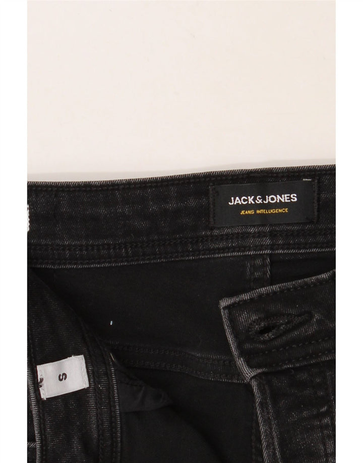 JACK & JONES Mens Denim Shorts Small W28 Black Cotton Vintage Jack & Jones and Second-Hand Jack & Jones from Messina Hembry 