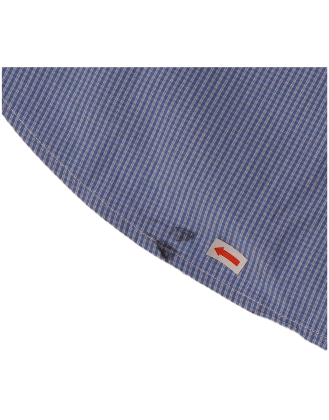 IZOD Mens Shirt XL Blue Check Cotton