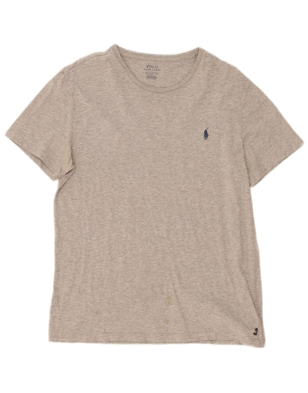 Polo Ralph Lauren Mens T-Shirt Top Medium Grey Flecked Cotton