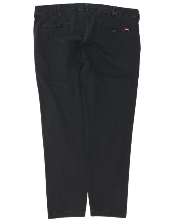 Levi's Mens Tapered Straight Chino Trousers W42 L32 Black Cotton