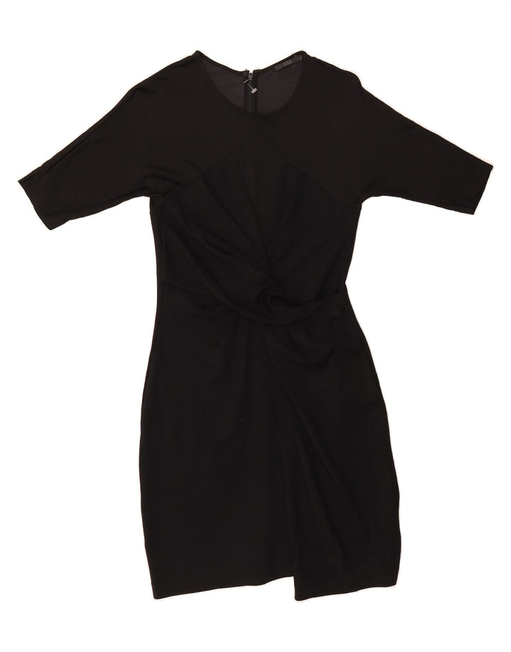 COS Womens Bodycon Dress UK 8 Small  Black Viscose Vintage Cos and Second-Hand Cos from Messina Hembry 