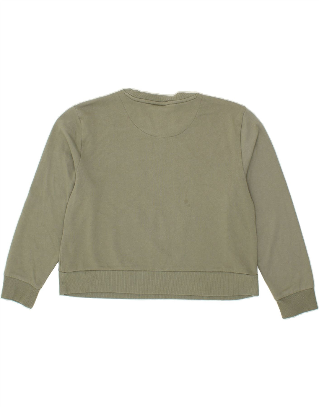 DKNY Womens Graphic Crop Sweatshirt Jumper UK 16 Large Grey Cotton Vintage Dkny and Second-Hand Dkny from Messina Hembry 