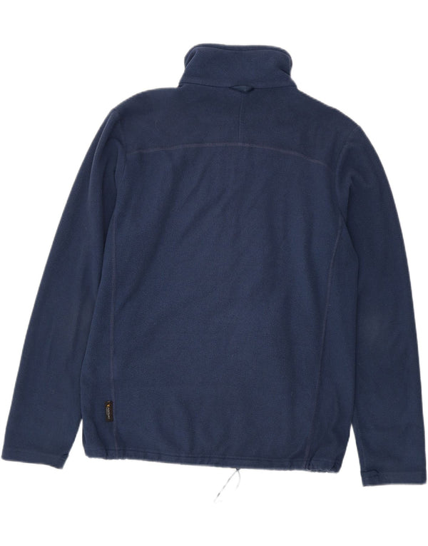 Jack Wolfskin Mens Liner Fleece Jacket UK 42 Large Navy Blue Polyester