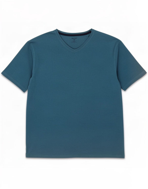 James Pringle Mens T-Shirt Top Large Blue Cotton