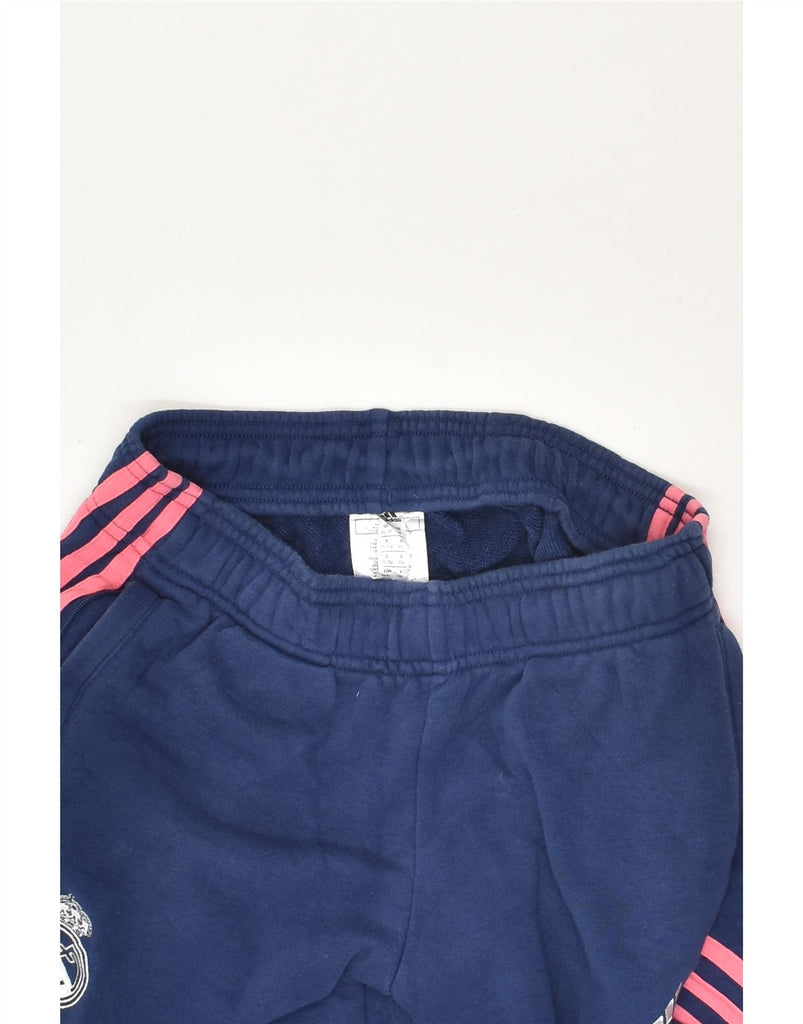 ADIDAS Boys Tracksuit Trousers Joggers 11-12 Years Navy Blue Cotton | Vintage Adidas | Thrift | Second-Hand Adidas | Used Clothing | Messina Hembry 