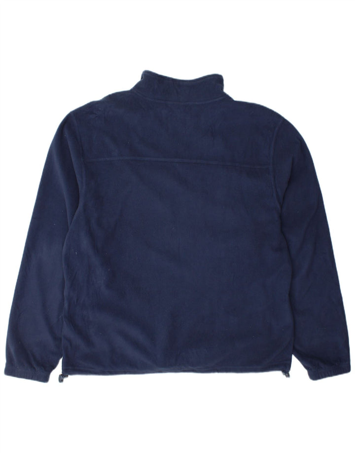 Ellesse Mens Fleece Jacket UK 40 Large Navy Blue Polyester