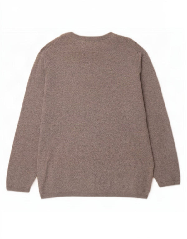 Tommy Hilfiger Womens Boat Neck Jumper Sweater UK 20 2XL Grey Cotton