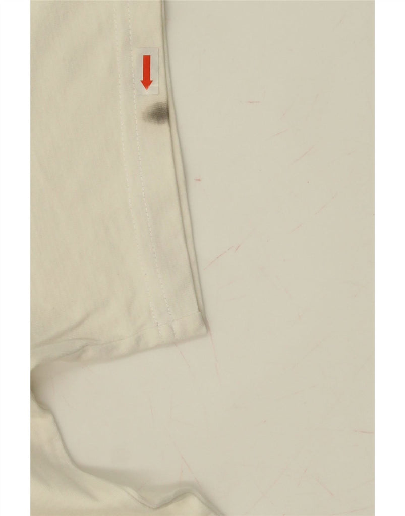 STARTER Mens Graphic T-Shirt Top Medium White Cotton Vintage Starter and Second-Hand Starter from Messina Hembry 