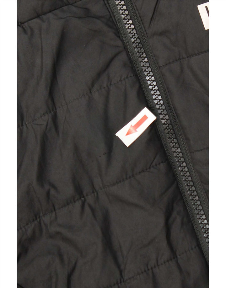 Puma Boys Hooded Padded Jacket 11-12 Years Black Polyester