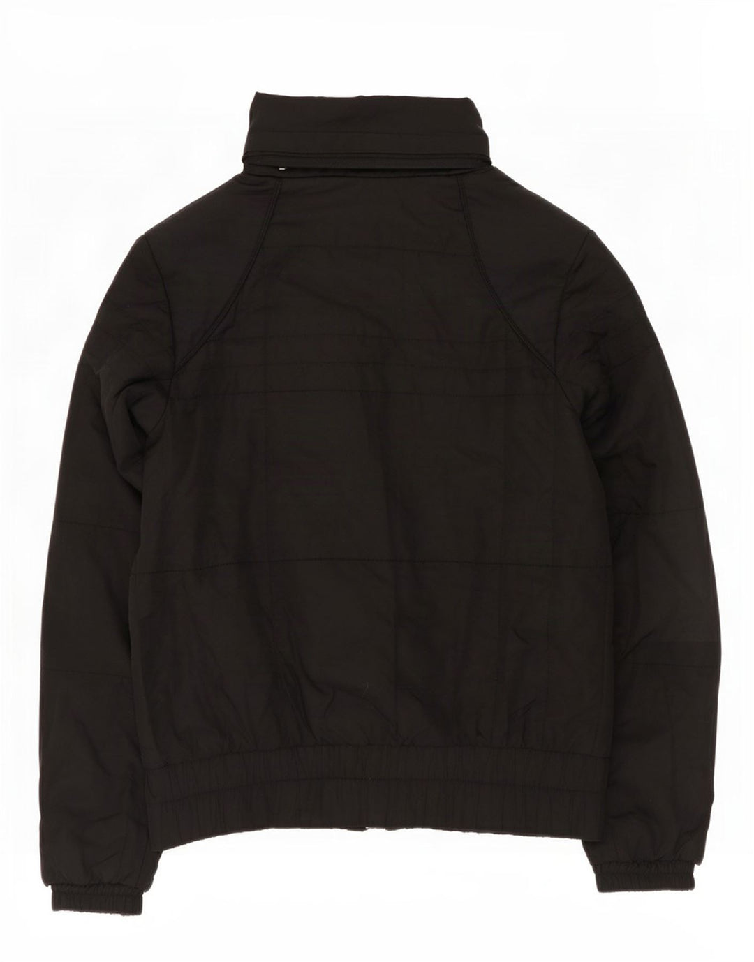 Nike Womens Hooded Padded Jacket UK 10/12 Medium Black Polyester