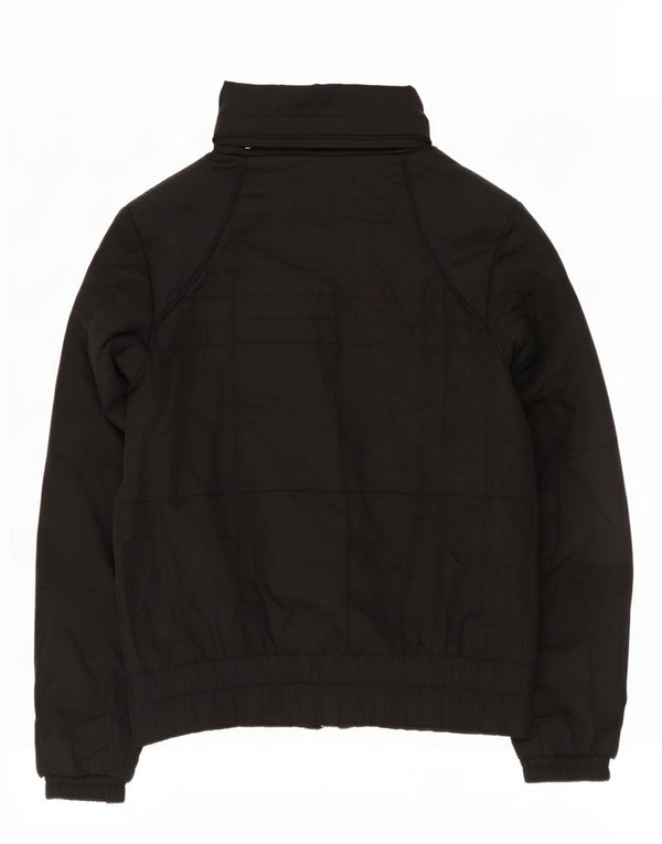 Nike Womens Hooded Padded Jacket UK 10/12 Medium Black Polyester