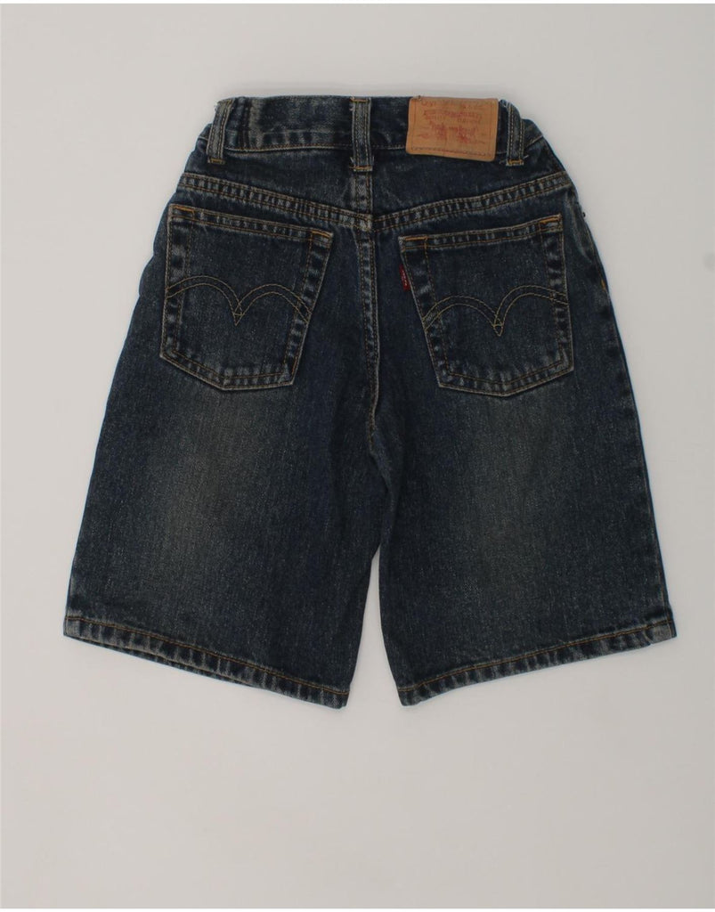 LEVI'S Boys Loose Fit Denim Shorts 6-7 Years W20  Navy Blue Cotton | Vintage Levi's | Thrift | Second-Hand Levi's | Used Clothing | Messina Hembry 