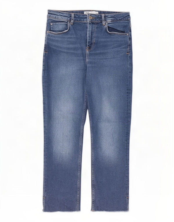 Zara Womens Straight Jeans EU 40 Medium W30 L26 Blue