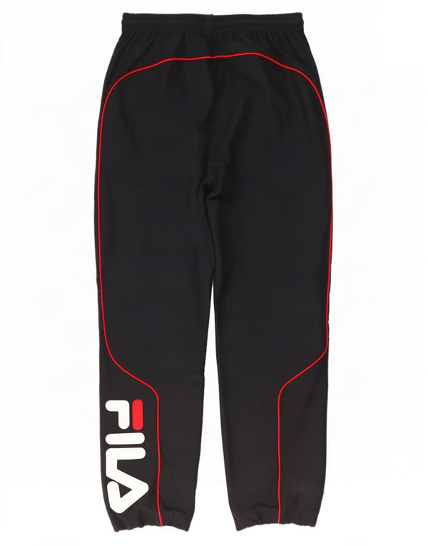 Fila Mens Graphic Tracksuit Trousers Joggers Medium Black Polyester