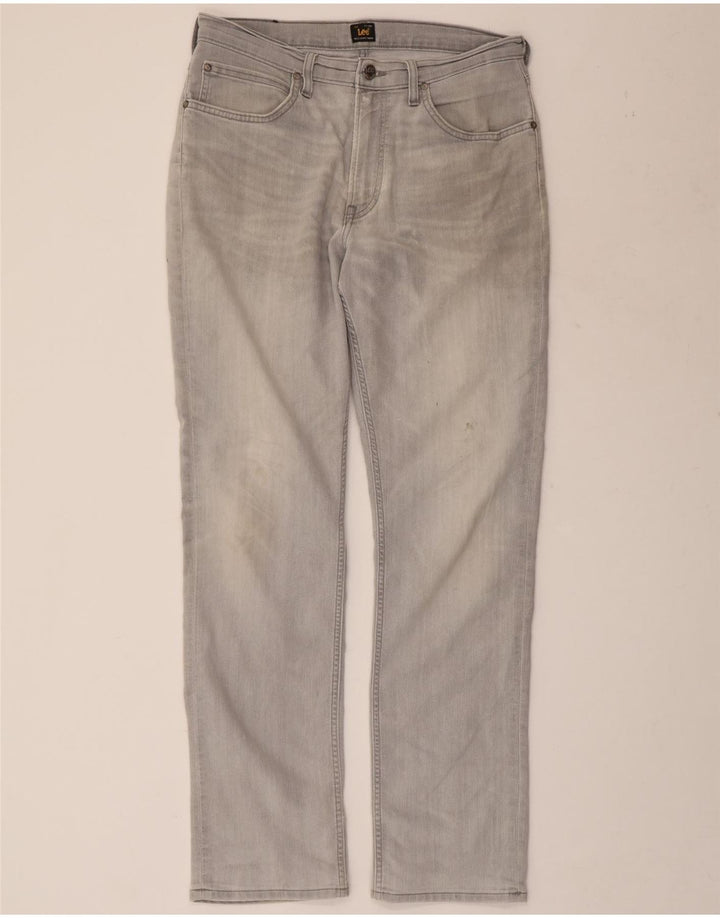 LEE Mens Straight Jeans W33 L32 Grey