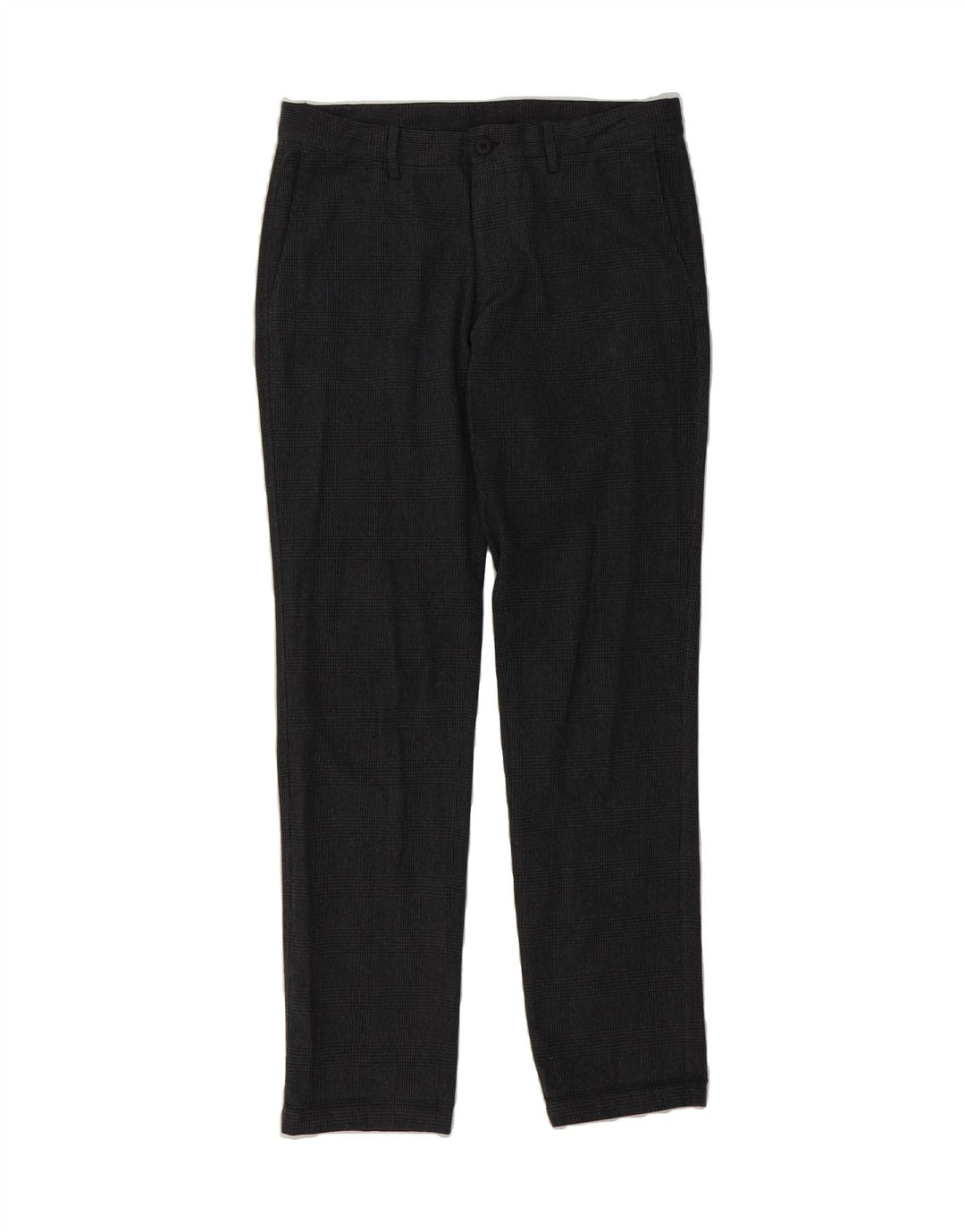 MASSIMO DUTTI Mens Slim Fit Suit Trousers EU 40 Medium W31 L32 Grey Check Vintage Massimo Dutti and Second-Hand Massimo Dutti from Messina Hembry 