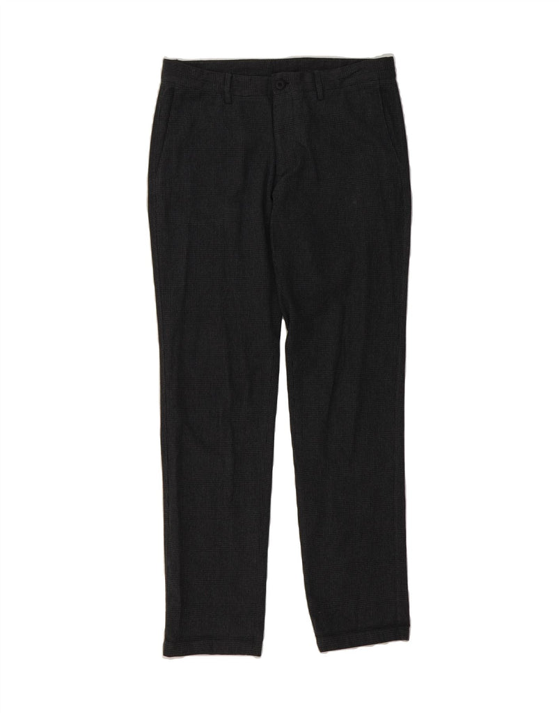 MASSIMO DUTTI Mens Slim Fit Suit Trousers EU 40 Medium W31 L32 Grey Check Vintage Massimo Dutti and Second-Hand Massimo Dutti from Messina Hembry 