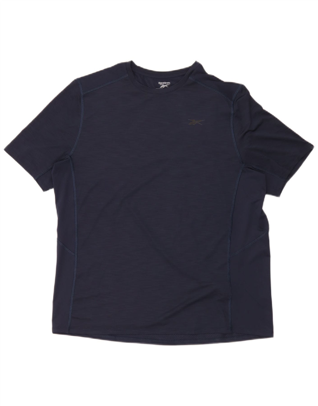 Reebok Mens T-Shirt Top Large Navy Blue Polyester