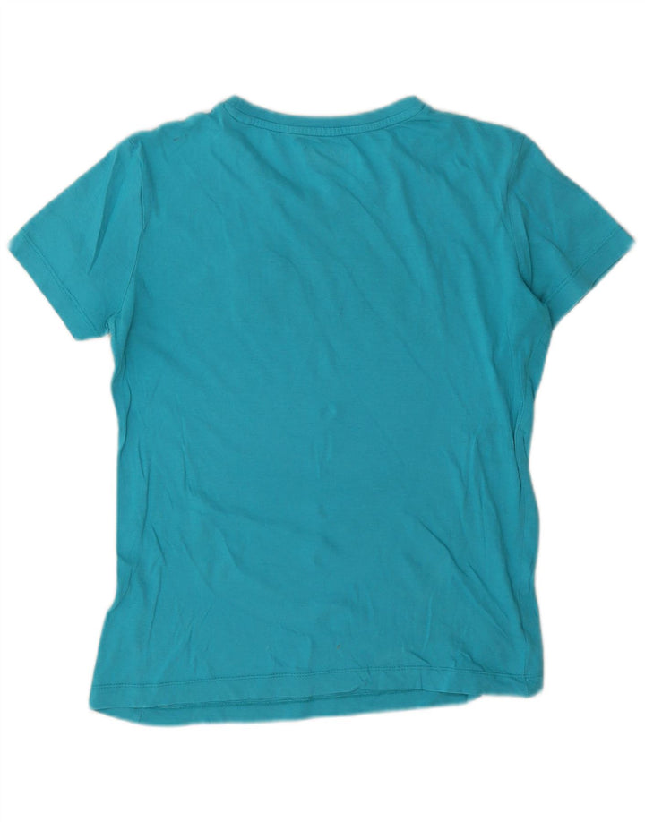 Lotto Womens Graphic T-Shirt Top UK 14 Medium Blue