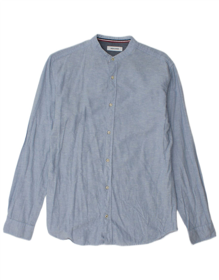 Jack & Jones Mens Shirt Small Blue Cotton