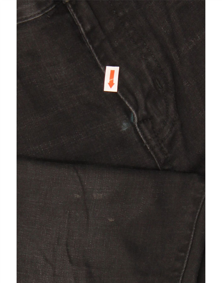 Superdry Mens Skinny Jeans W30 L30 Black Cotton