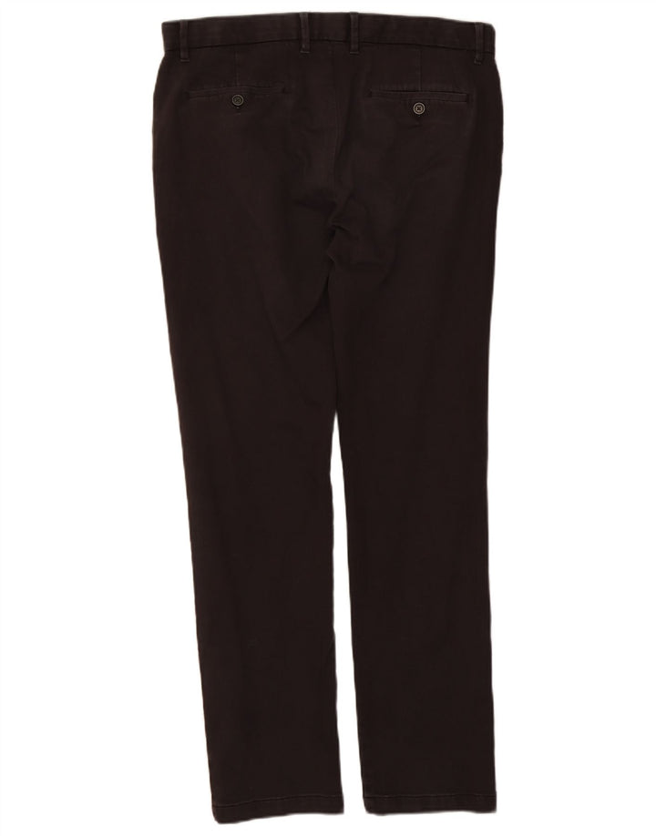 Marks & Spencer Mens Slim Chino Trousers W36 L33 Brown Cotton