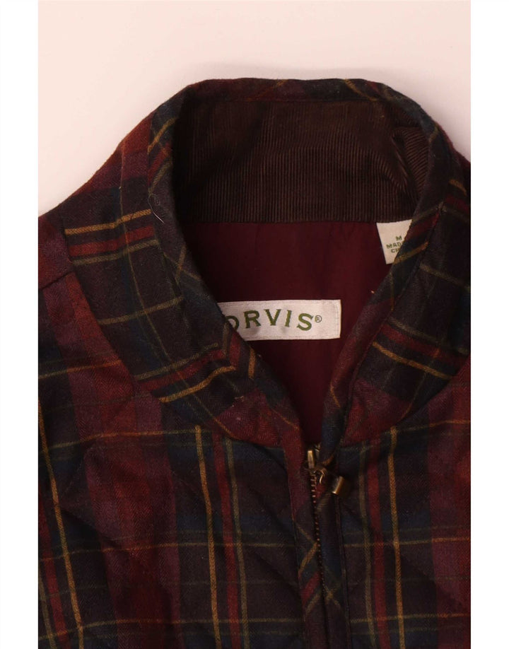 Orvis Womens Quilted Gilet UK 14 Medium Multicoloured Check Polyester
