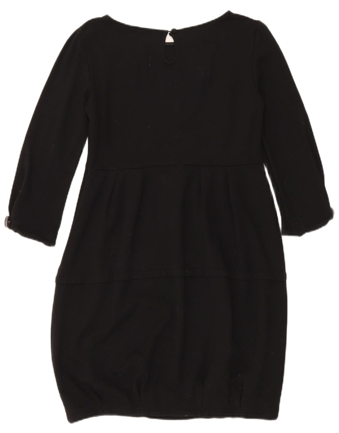 Max & Co. Womens 3/4 Sleeve Bubble Dress UK 14 Large Black Viscose