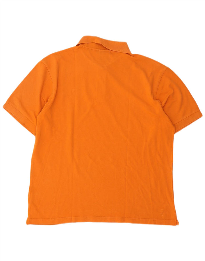 Diadora Mens Polo Shirt Large Orange Cotton