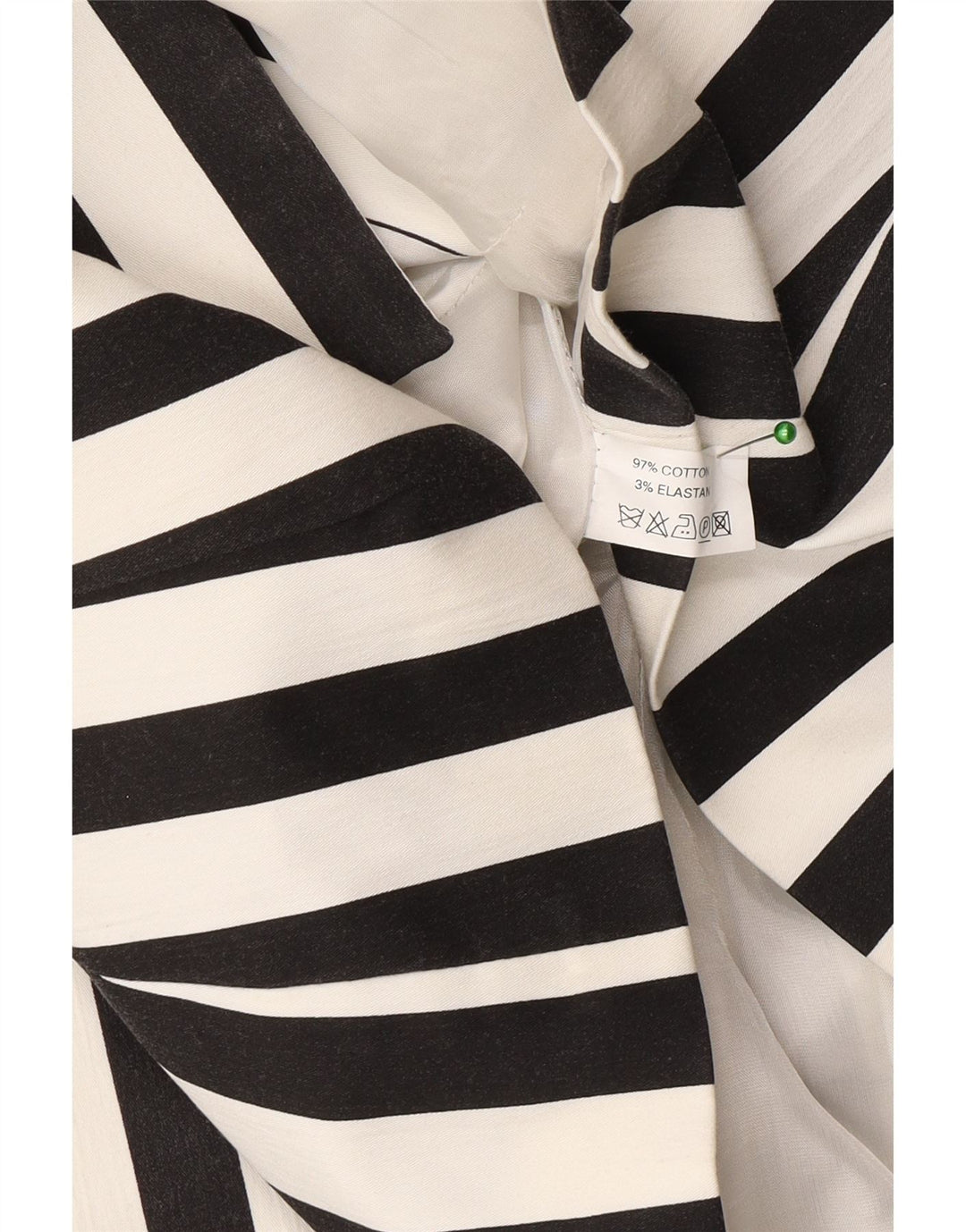 Vintage Womens 5 Button Blazer Jacket UK 12 Medium Black Striped Cotton