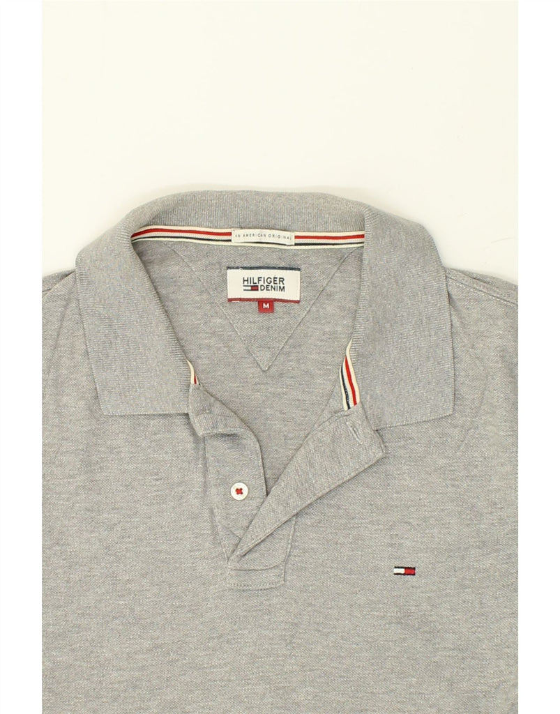 TOMMY HILFIGER Mens Polo Shirt Medium Grey Cotton | Vintage Tommy Hilfiger | Thrift | Second-Hand Tommy Hilfiger | Used Clothing | Messina Hembry 