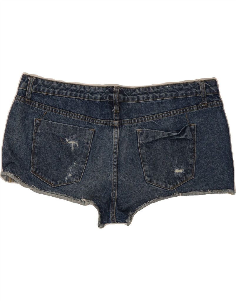 MOSSIMO Womens Distressed Denim Shorts US 18 2XL W40 Blue Cotton Vintage Mossimo and Second-Hand Mossimo from Messina Hembry 