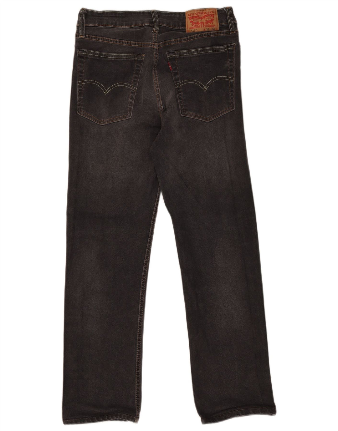 Levi's Mens Slim Straight Jeans W32 L28 Grey Cotton