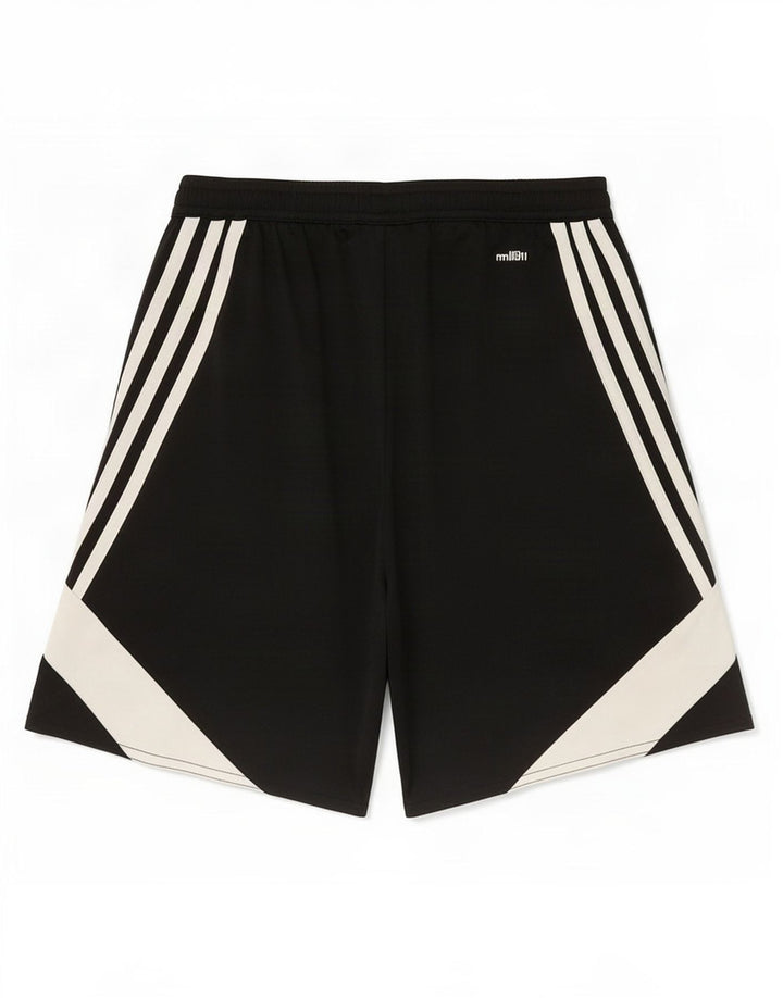 Adidas Mens Climalite Sport Shorts Small Black Colourblock Polyester