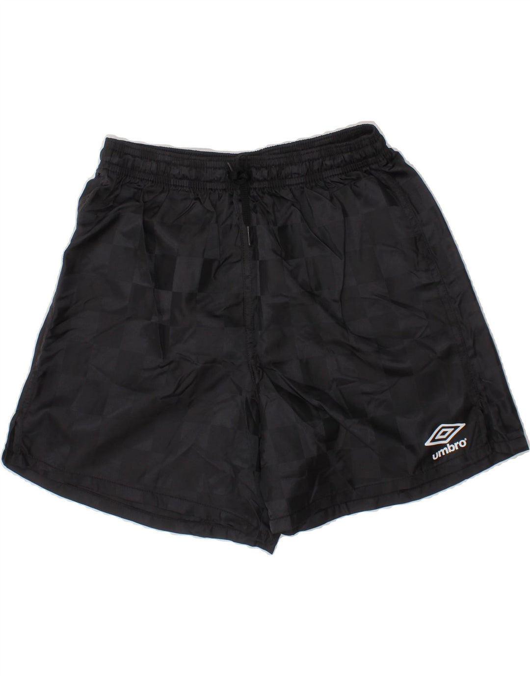 UMBRO Boys Sport Shorts 7-8 Years Small Black Nylon Vintage Umbro and Second-Hand Umbro from Messina Hembry 