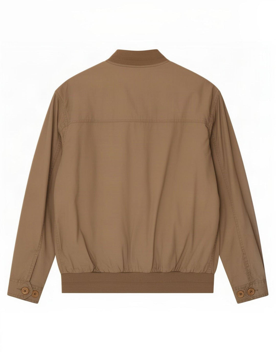 Vintage Mens Bomber Jacket IT 52 XL Beige Cotton