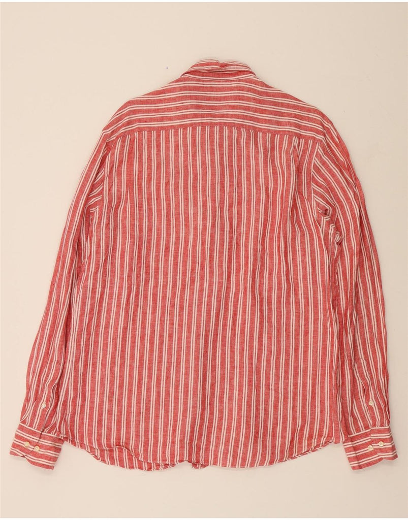 MASSIMO DUTTI Mens Shirt XL Red Striped Vintage Massimo Dutti and Second-Hand Massimo Dutti from Messina Hembry 