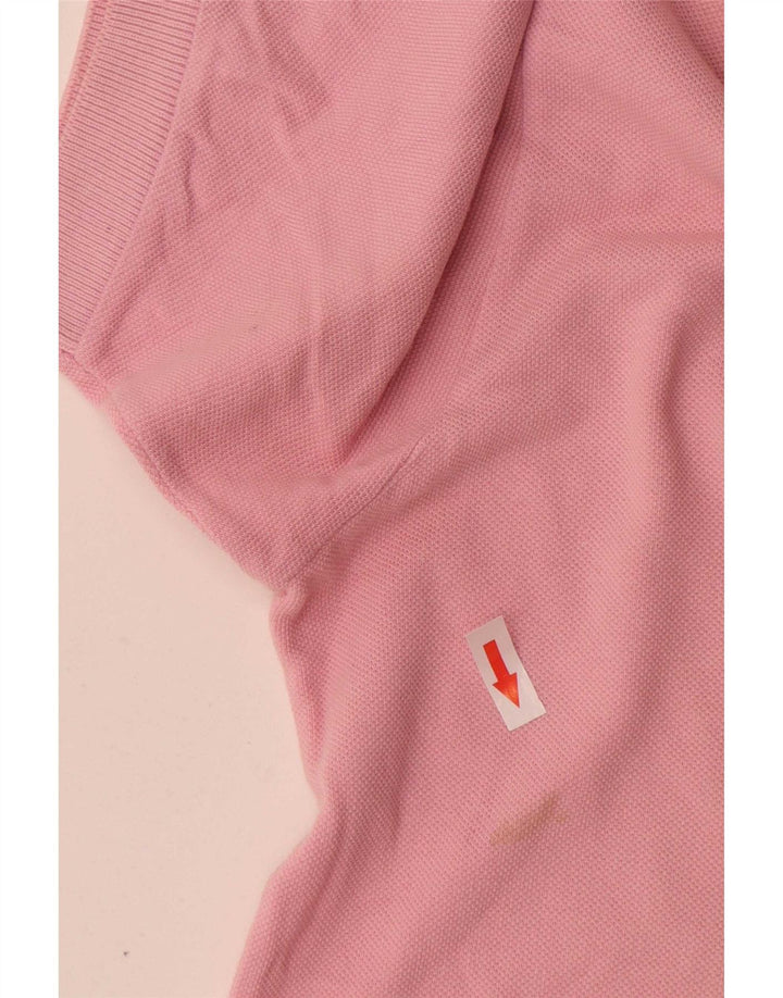 Lacoste Mens Polo Shirt Size 5 Large Pink Cotton