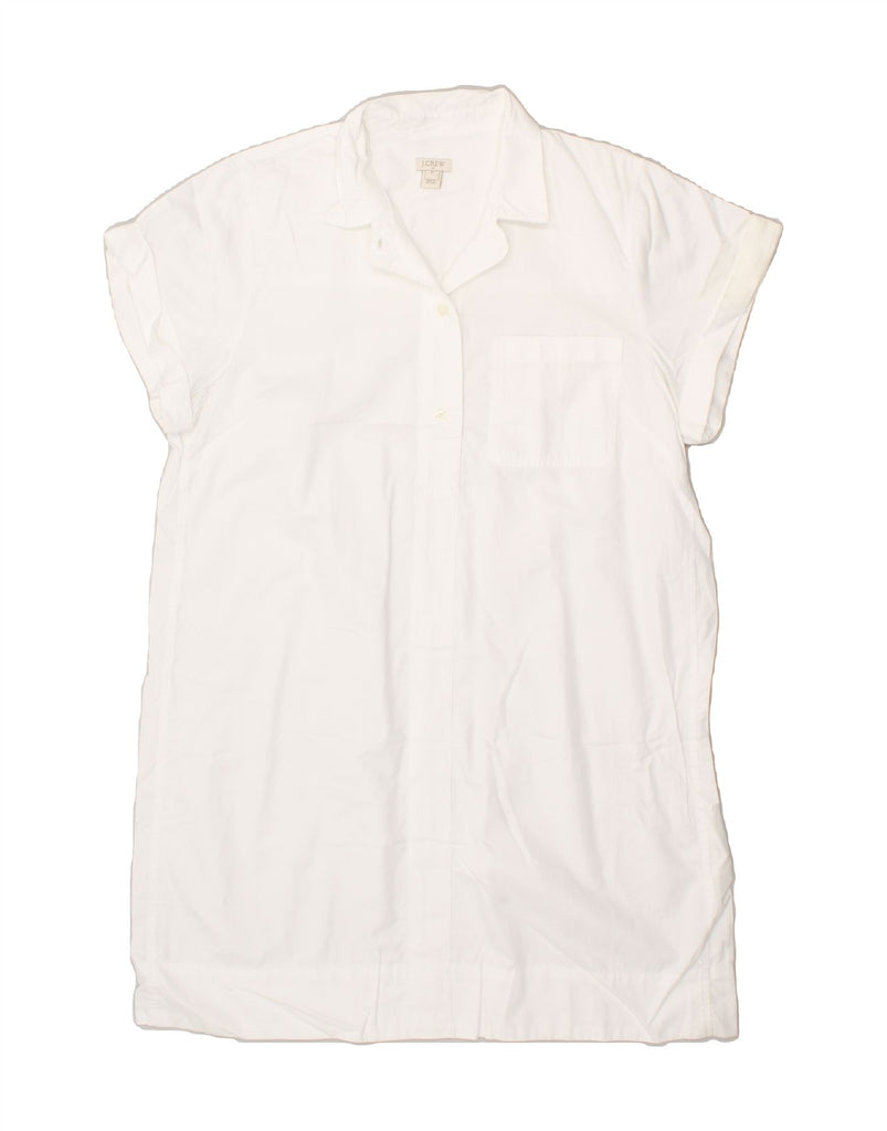 J. CREW Womens Basic Dress UK 18 XL White Cotton | Vintage J. Crew | Thrift | Second-Hand J. Crew | Used Clothing | Messina Hembry 