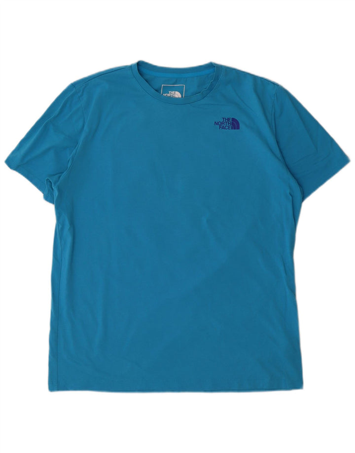 The North Face Mens Graphic T-Shirt Top Large Blue Cotton