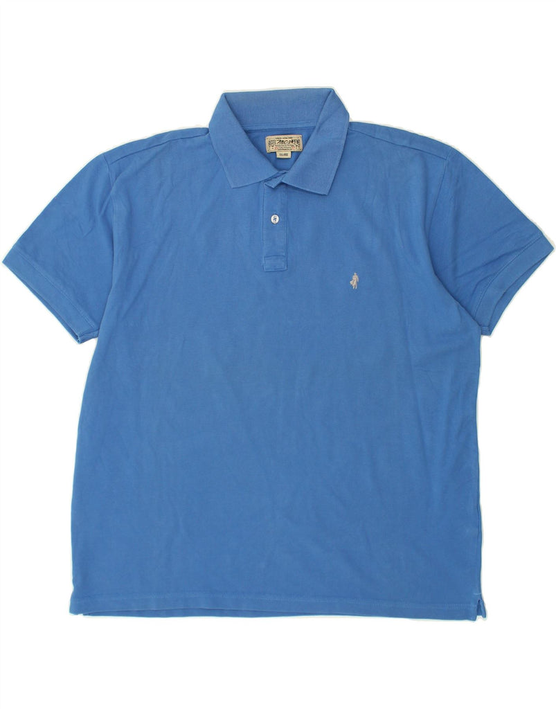 MARLBORO CLASSICS Mens Polo Shirt 2XL Blue Cotton | Vintage Marlboro Classics | Thrift | Second-Hand Marlboro Classics | Used Clothing | Messina Hembry 