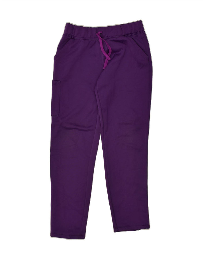UNDER ARMOUR Girls Cargo Tracksuit Trousers 10-11 Years Purple Polyester | Vintage Under Armour | Thrift | Second-Hand Under Armour | Used Clothing | Messina Hembry 