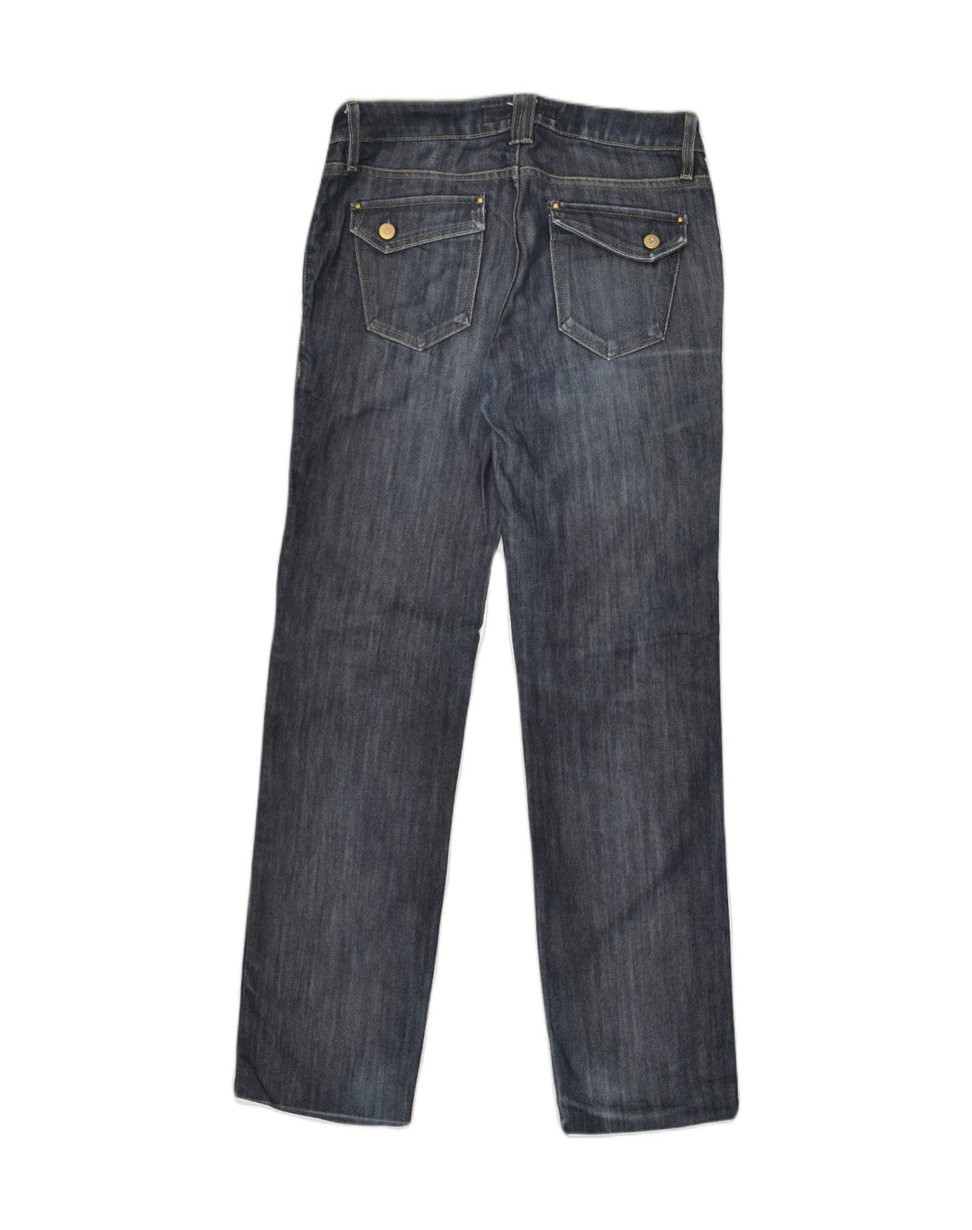 MASSIMO DUTTI Womens Straight Jeans W28 L28  Navy Blue Cotton | Vintage Massimo Dutti | Thrift | Second-Hand Massimo Dutti | Used Clothing | Messina Hembry 