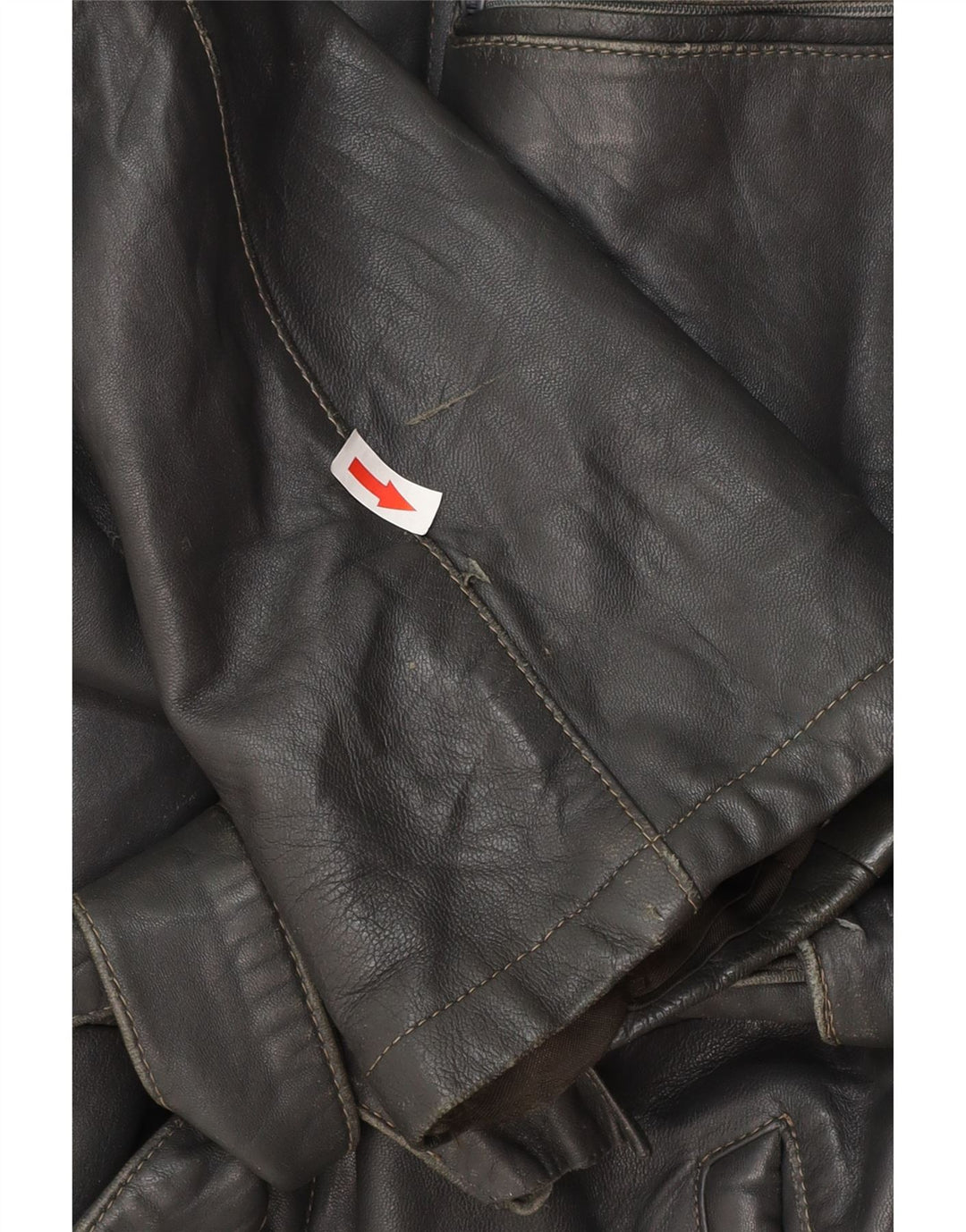 Vintage Mens Leather Jacket IT 50 Large Black Leather