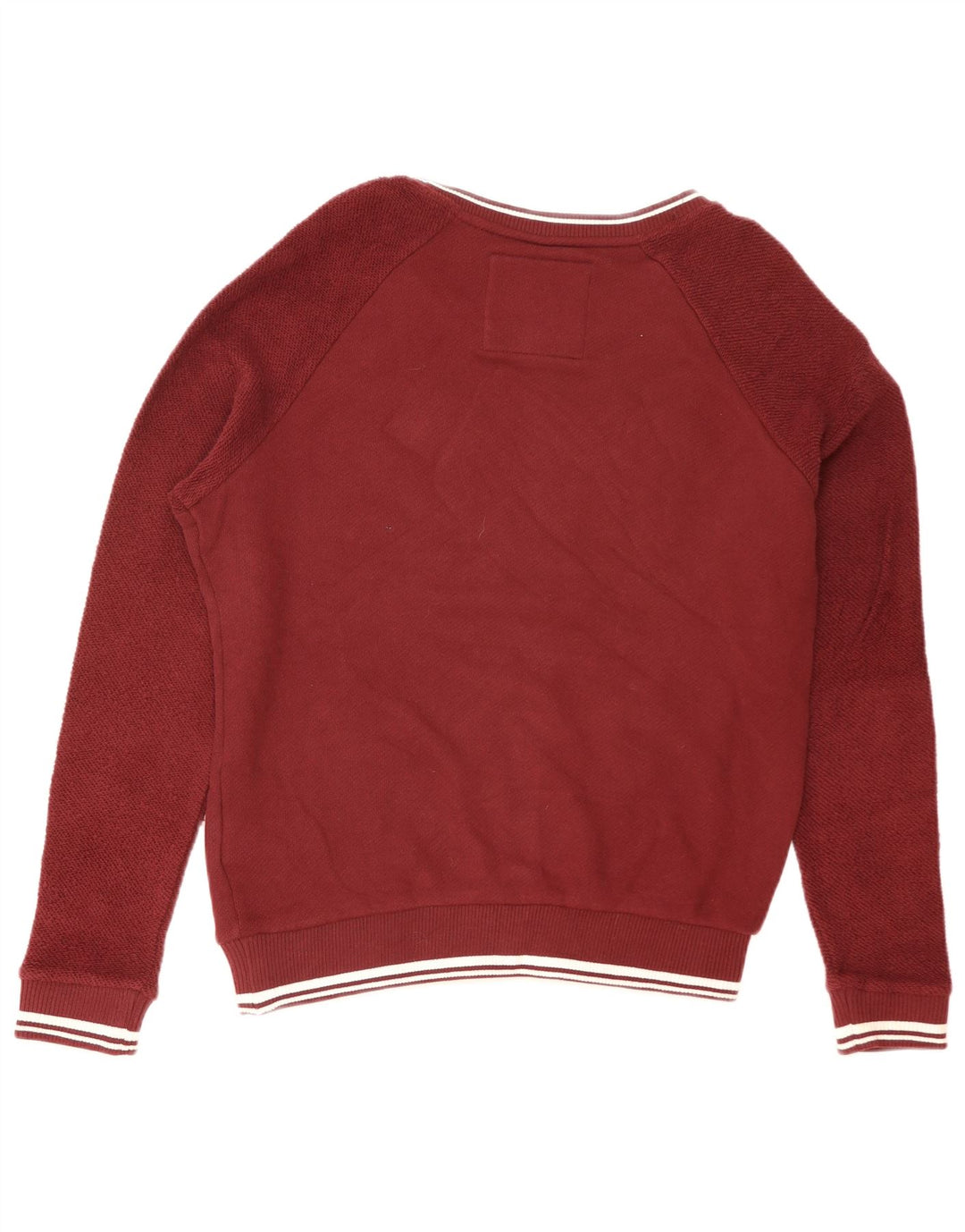 Superdry Womens Graphic Oversized Sweatshirt Jumper UK 14 Large Maroon