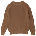 Zara Mens Crew Neck Jumper Sweater Medium Brown Cotton