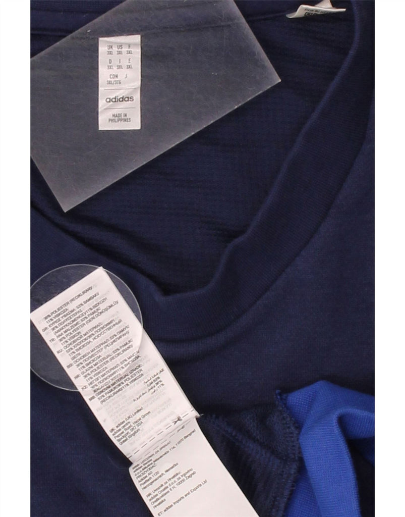 ADIDAS Mens Sweatshirt Jumper 3XL Navy Blue Cotton Vintage Adidas and Second-Hand Adidas from Messina Hembry 