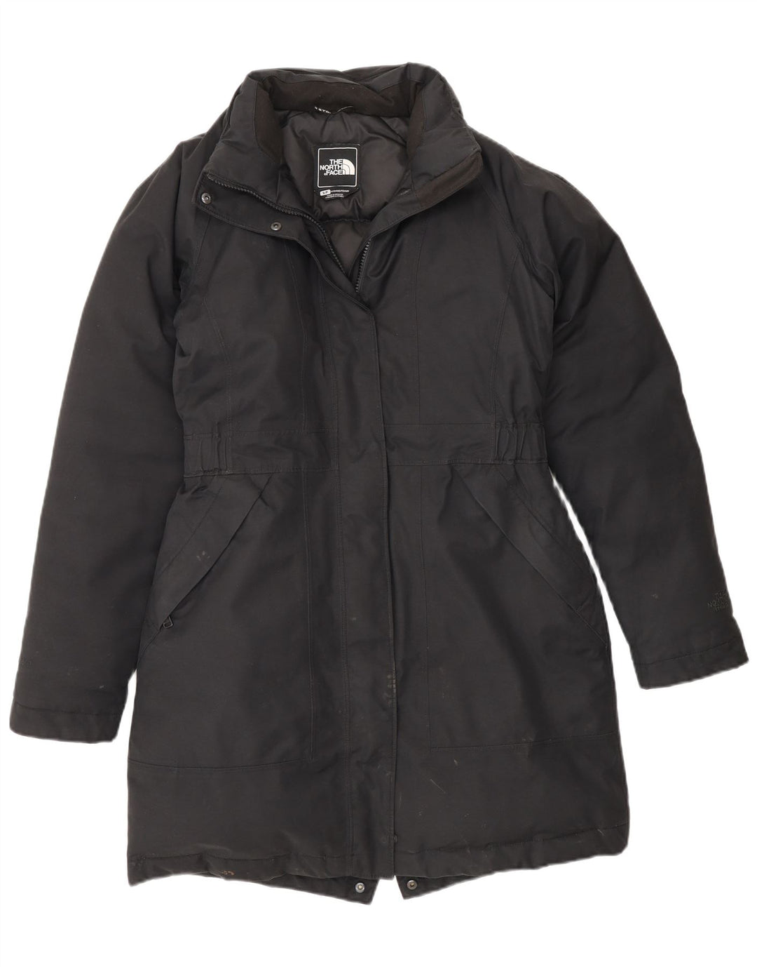 The North Face Womens Padded Coat UK 10 Small Black Cotton
