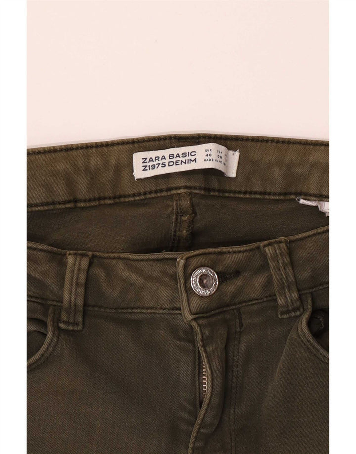 Zara Womens Jegging Jeans EU 40 Medium W30 L28 Khaki