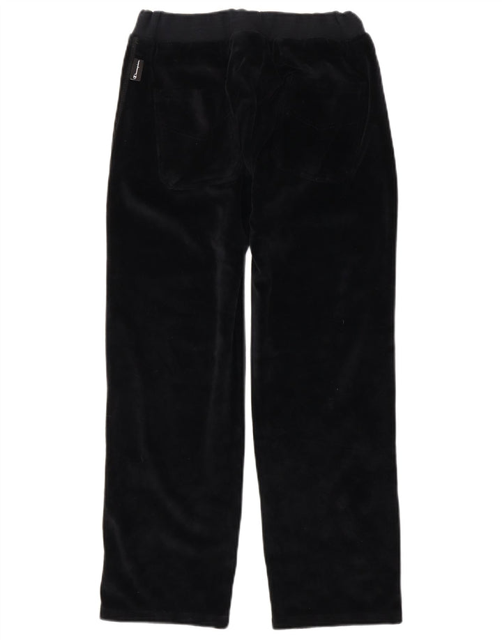 Champion Womens Tracksuit Trousers UK 12 Medium Navy Blue Cotton